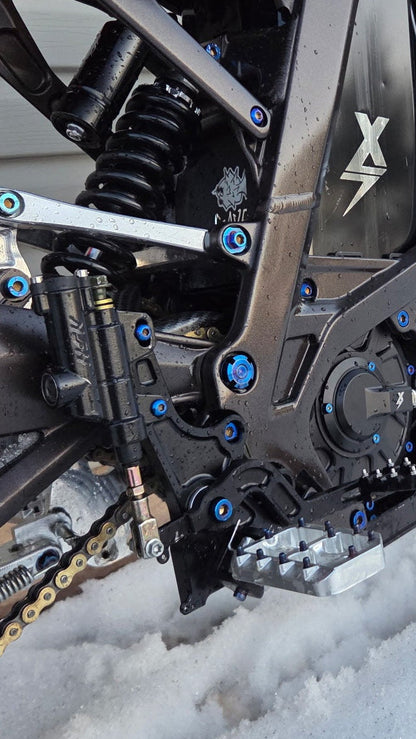 Footbrake titanium kit (6pc)