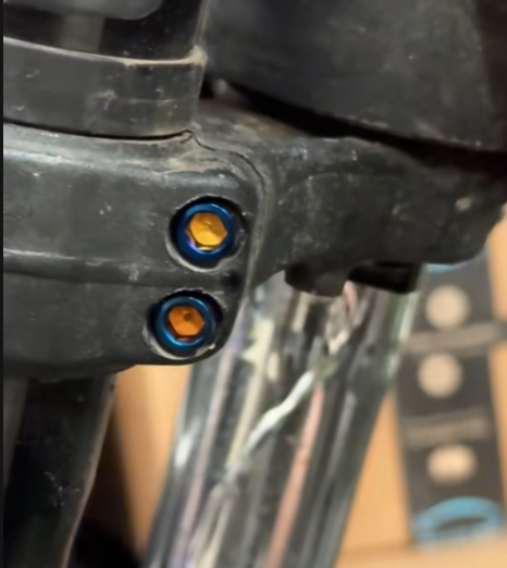 titanium triple clamp bolts